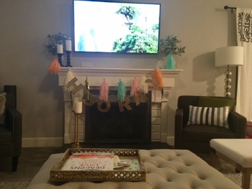 Spa party, baby shower, DIY decor